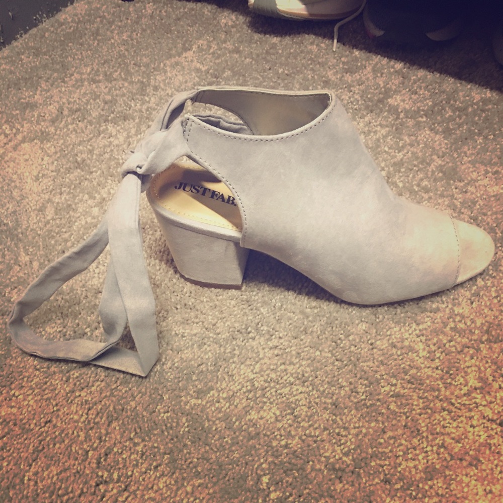 Open toe booties